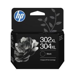 HP 302XL/304XL Black Original Ink Cartridge - High Yield, 300 Pages of Crisp Black Prints!